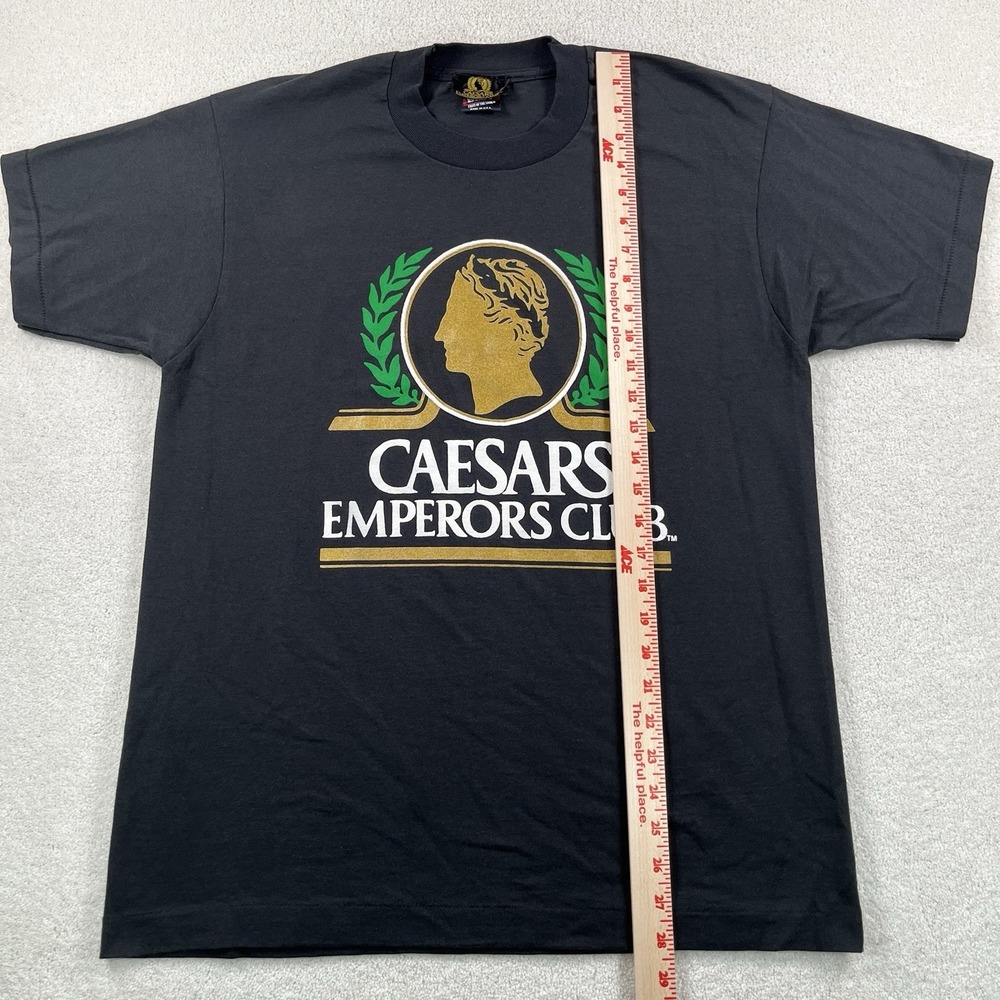 Vintage 90's Caesars Emperors Club Las Vegas Tee Large Single Stitch FOTL Best - Picture 9 of 11
